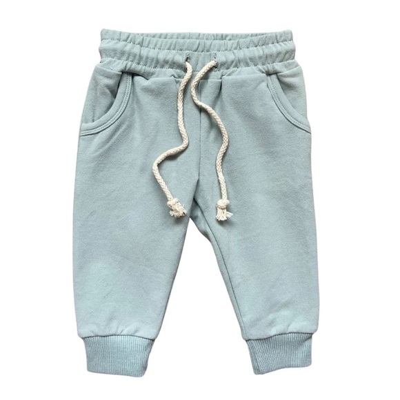 Blush Lotus Other - MINT | Blush Lotus organic french terry baby gender neutral jogger pants